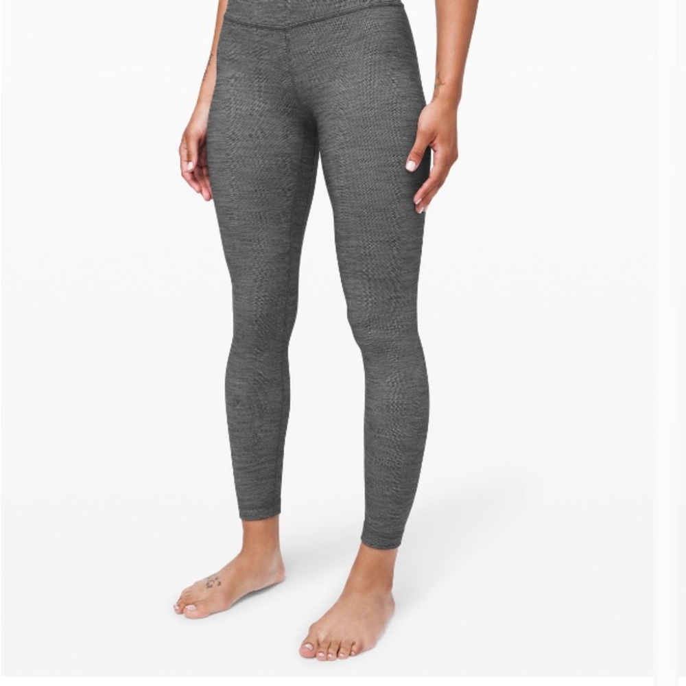 Grey lululemon Align™ High-Rise
Pant 25" size 4 heathered Herringbone